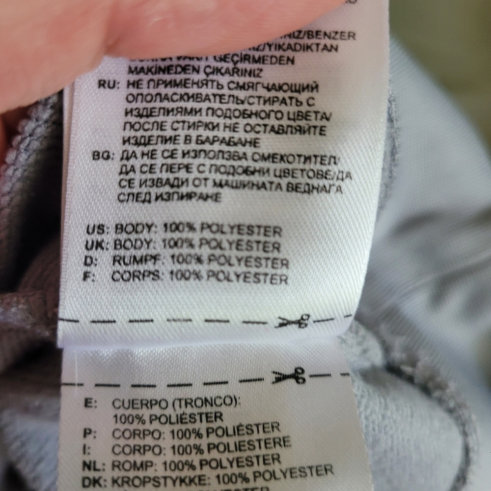 Adidas Gray Quarter-Zip Sweatshirt with Stripes - Picture 6 of 6